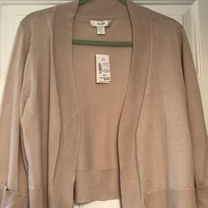 Christopher and banks tan sweater x